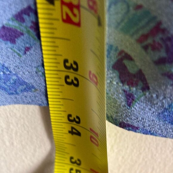 Desigual Womens Short Sleeve Exotic Forest Print Dress Blue Violet Size 38 - Picture 5 of 12